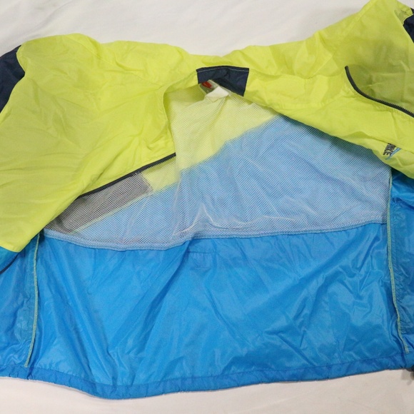 VTG 80s NIKE Lime/Blue Colorblock Windbreaker Sz XL Men - Picture 7 of 8